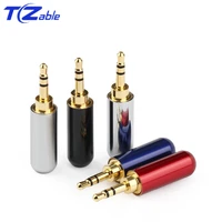 hifi audio plug 2 5mm 34 pole headphone adapter audio jack earphone repair cable solder connector gold plug male upgraded wire