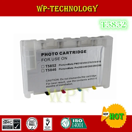 Пустой пополняемый картридж с чернилами T5852 (E5852) внешний для Epson PM210 PM250 PM270 PM235 PM215