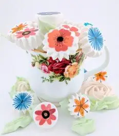 10pcs Смешайте красивый цветок сахарная штамп бумага для украшения торта безе, лист передачи на заказ Печать Sugarcraft кухонные принадлежности - Цвет: 10pcs