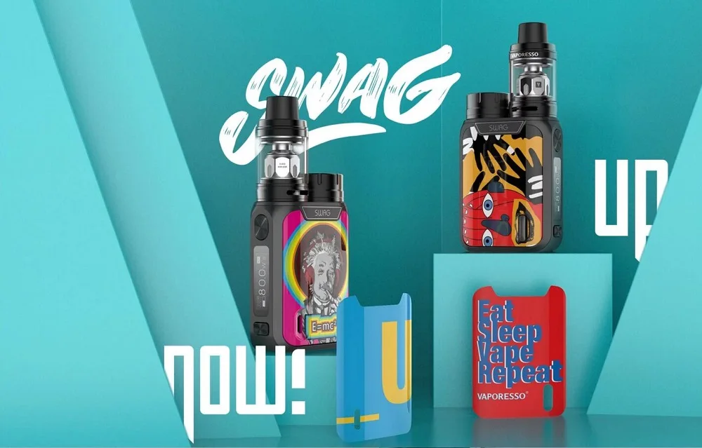 Набор электронных сигарет Vaporesso Swag 18650 TC коробка мод с 3,5 мл NRG Vape Танк GT Core испаритель Набор для начинающих VS Voopoo Drag