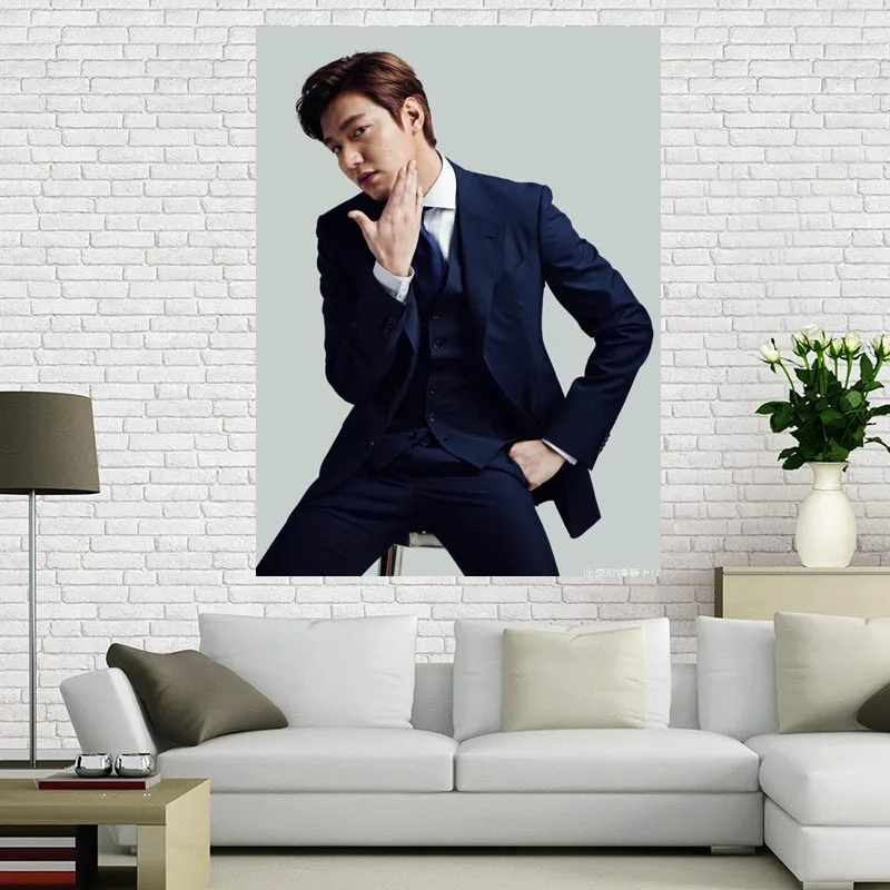 1 шт. Шелковый постер Lee Min Ho для домашнего декора|Рисование и каллиграфия| |