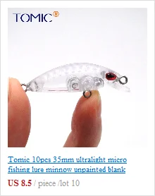 Tomic 10 шт. Магнитный вес 130 мм пустой корпус морская наживка DIY Неокрашенная приманки из твердого пластика погремушка гольян