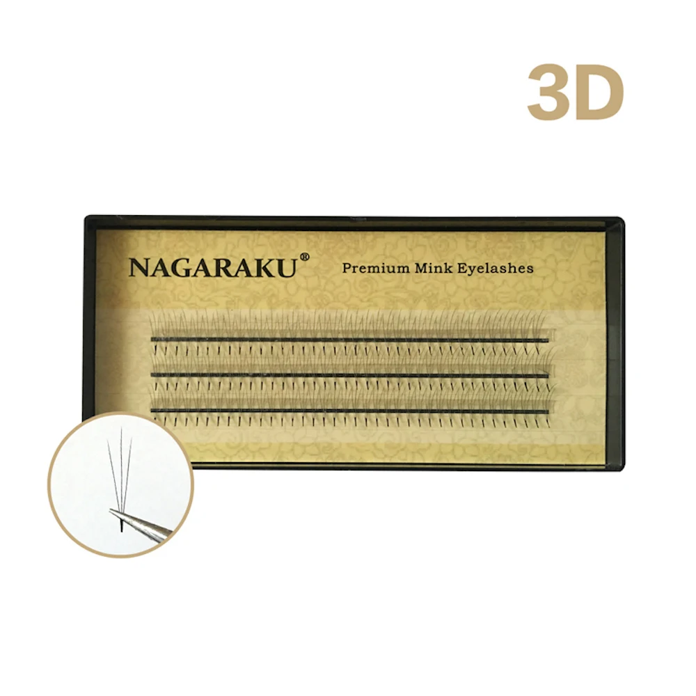 Накладные магнитные ресницы NAGARAKU 5 лотков 2D-6D для макияжа Cillios Premade Fan высокое
