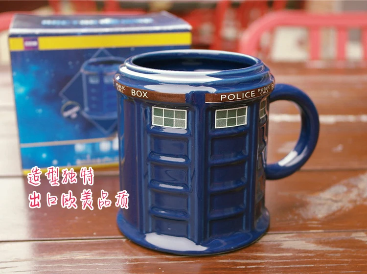 TIANXI Doctor Who кружка Классическая ТАРДИС круглая полицейская станция Кружка Керамическая молочная чашка праздничные подарки семейная сцена