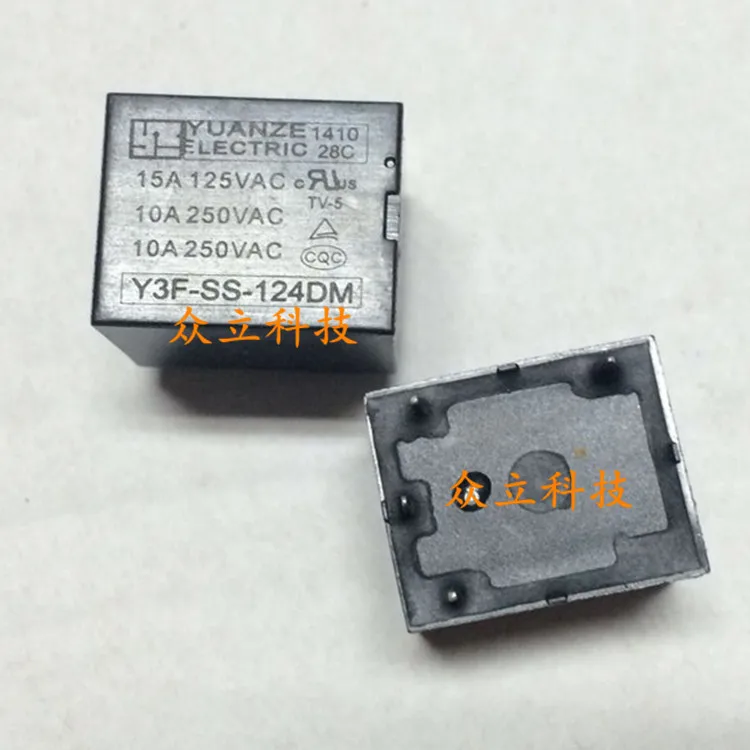 10 ШТ. Y3F-SS-124DM элемент реле 3FF 10A250V соответствует JQC-3FF-024-1HS | Электронные компоненты и