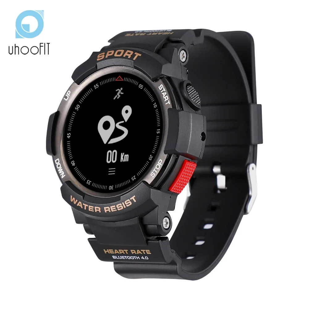 Uhoofit F6 Смарт часы измерение пульса IP68 с gps шагомер Фитнес трекер напоминание для iOS