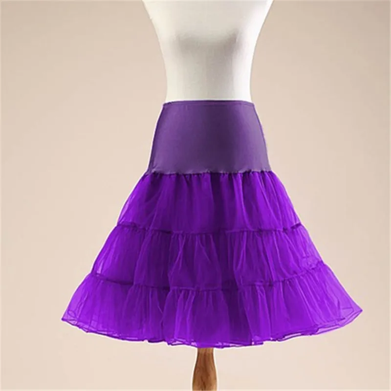 

Free Shipping Short Organza Petticoat Crinoline Vintage Wedding Bridal Petticoat for Wedding Dresses Underskirt Rockabilly Tutu