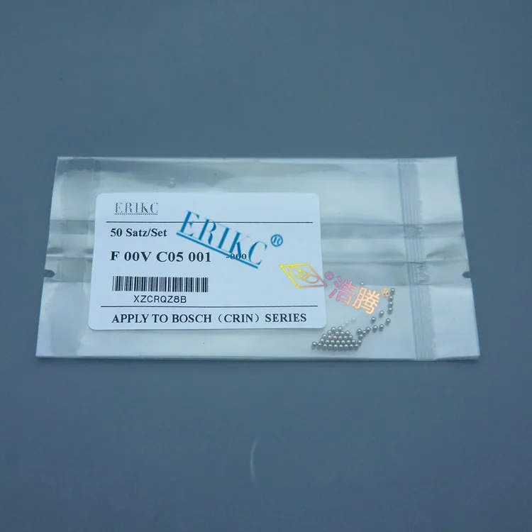 ERIKC инжектор common rail стальные шарики F00VC05001 для инжектора 120, диаметр = 1,34 мм, ремонтные комплекты для клапана топливной форсунки 50 шт