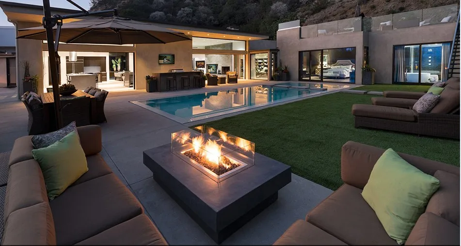 

on sale 36'' ourdoor elegant electric fireplace with remote control