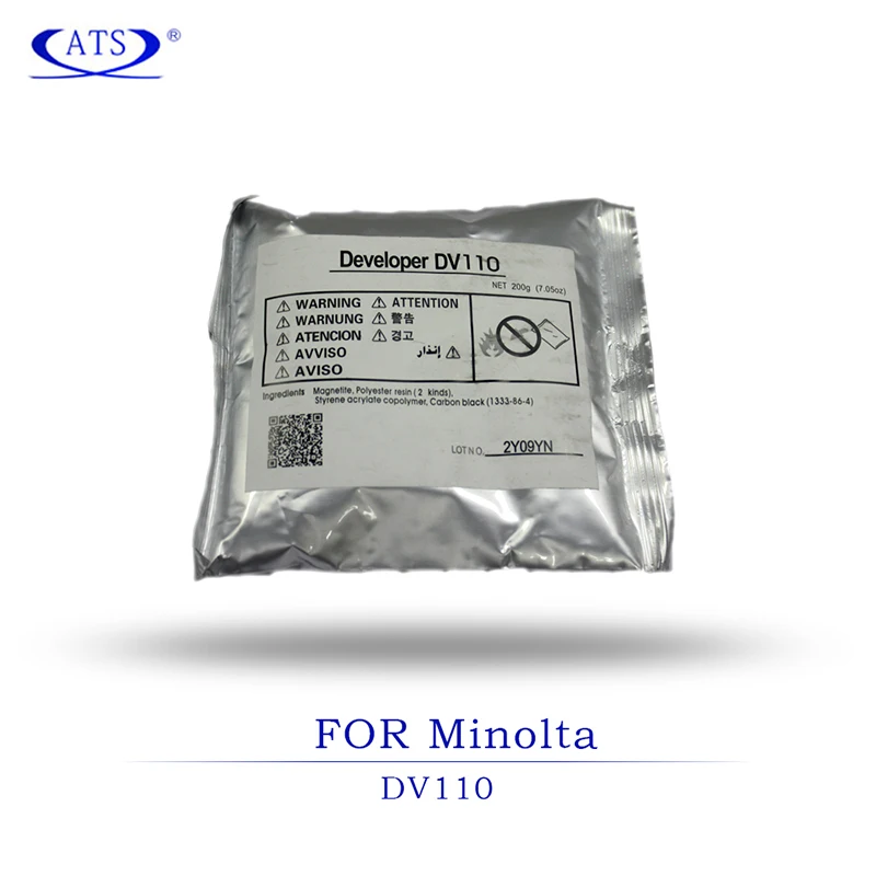 4 шт./компл. 200G порошок разработчика DV110 для Konica Minolta Bizhub 152 183 1611 2011 162 210 163 DI181 EP105A