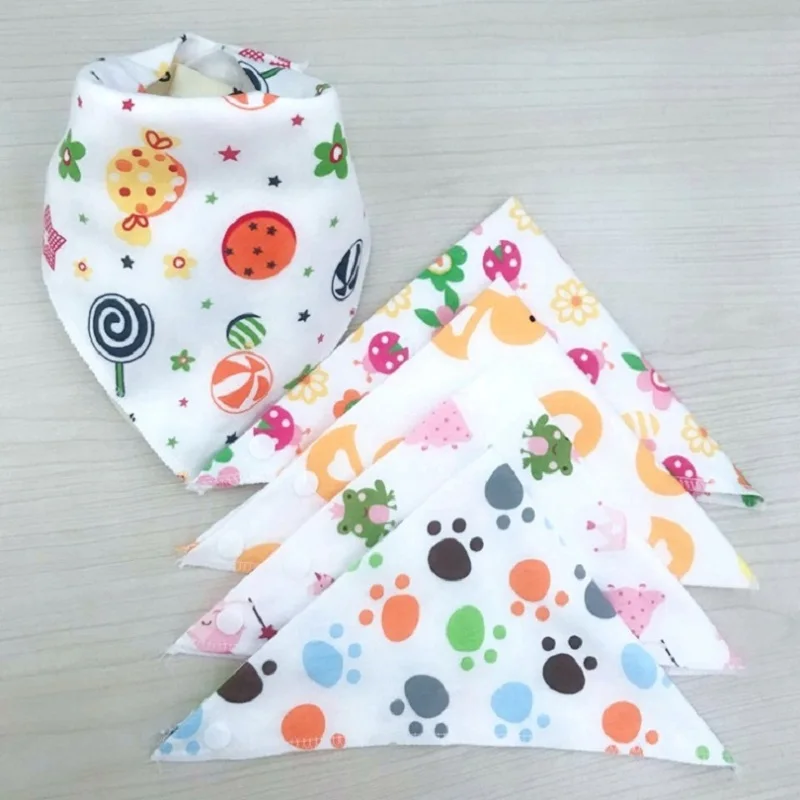 1 шт. треугольный нагрудник для малышей слюнявчик полотенце с мультяшным