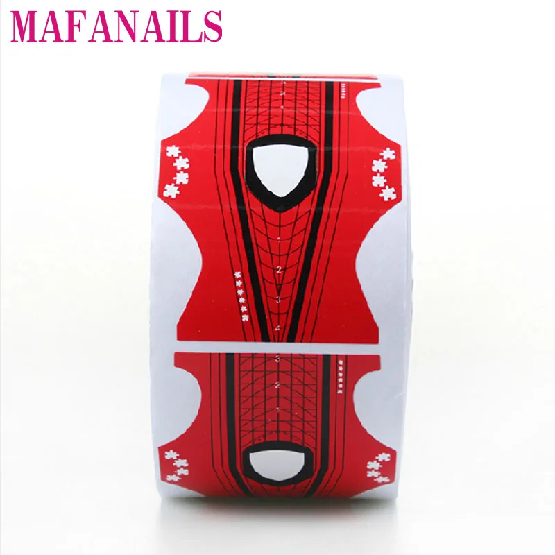

Professional Stiletto Red Fish Nail Forms Stiletto & Nuove Forme Acrylic Curve UV Gel Nail Art Guide Form Self-Adhesive Sticker
