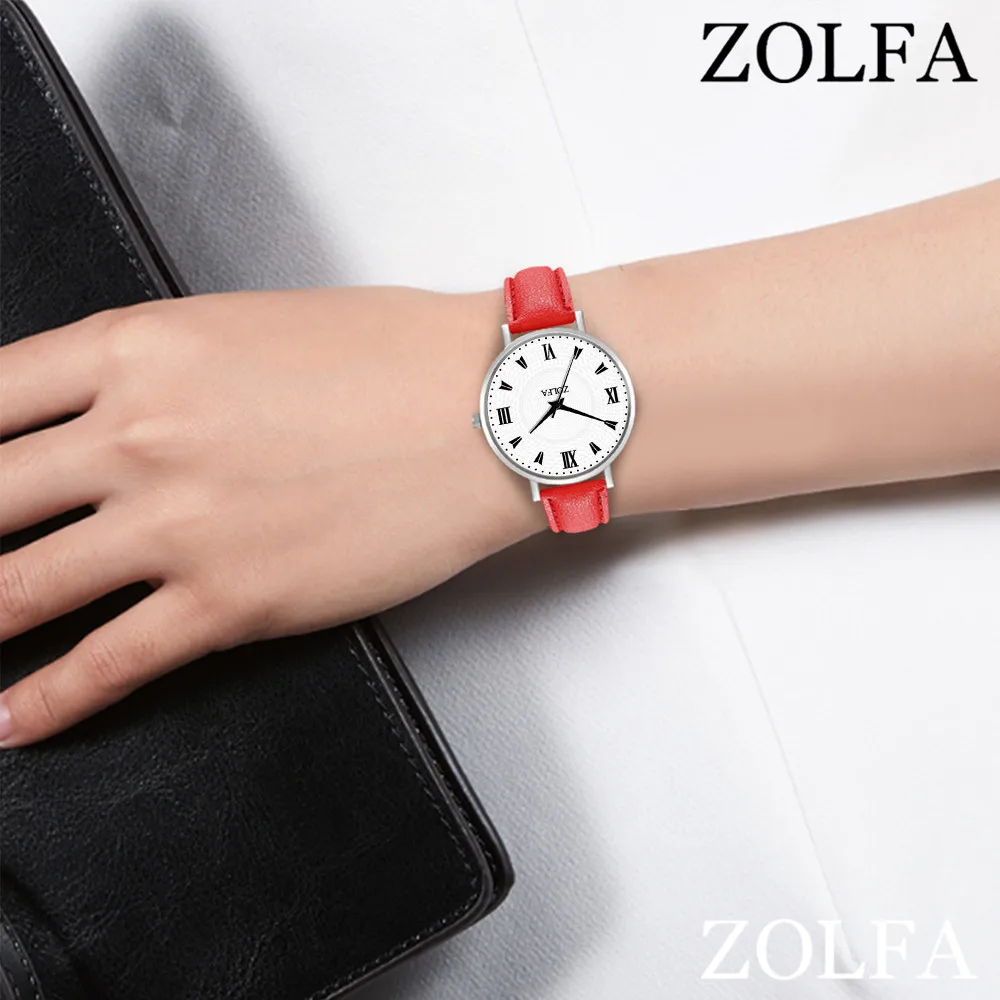 Женские кожаные кварцевые часы модные простые с синим стеклом подарок на