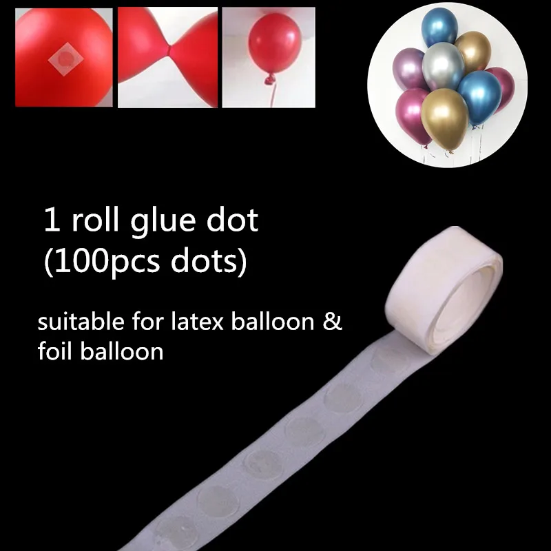 1rollgluedot 7/11 пробки держатель воздушных шаров колонна-подставка прозрачный пластиковый шар палочка День Рождения украшения Детские свадебные шары Декор сувениры - Color: 1rollgluedot