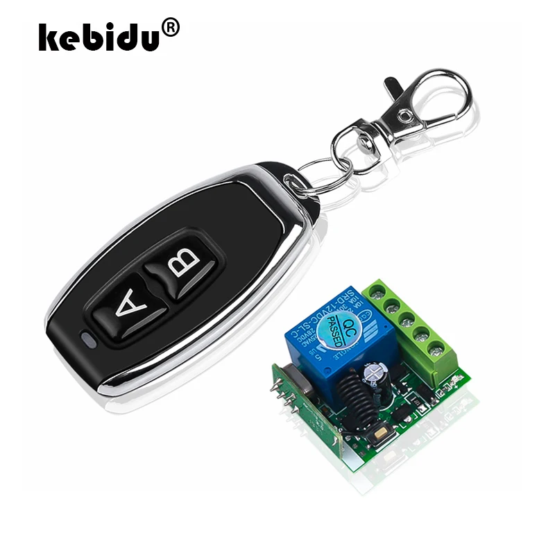 Kebidu AC 220V 10A 1CH RF 433MHz беспроводной пульт дистанционного управления Модуль приемника+ передатчик Комплект для интеллектуального дома светильник