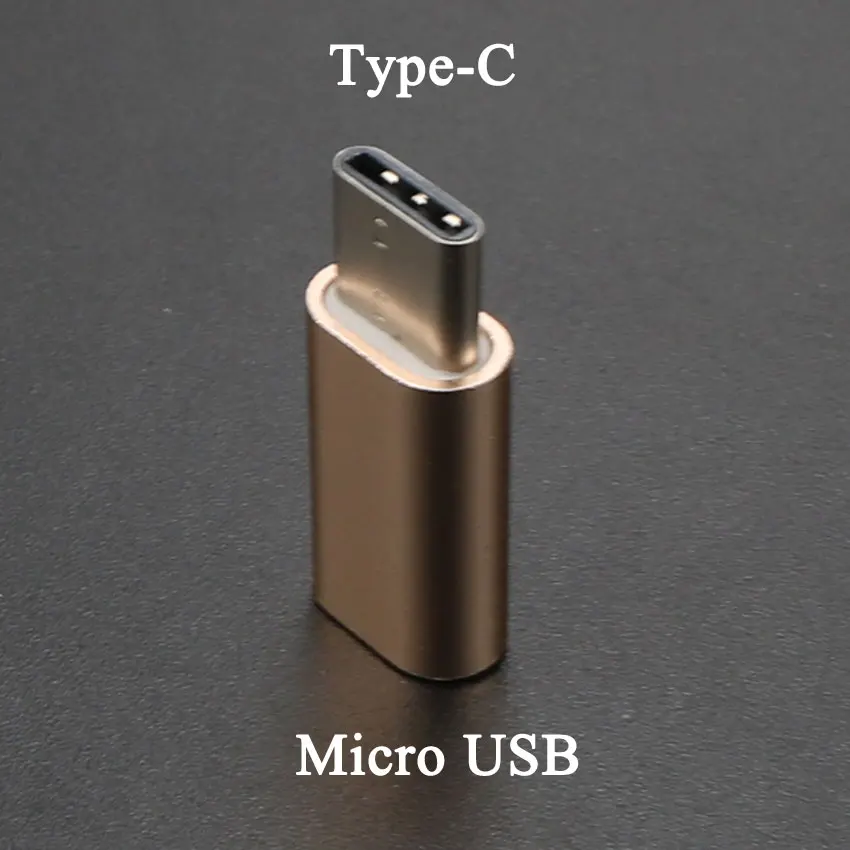 Micro to Type-C Юйси тип-c конвертер к Micro USB 3,0 USB-C адаптер для iPhone и Android зарядное устройство/дата кабель разъем к iOS порт - Цвет: Micro to Type-C
