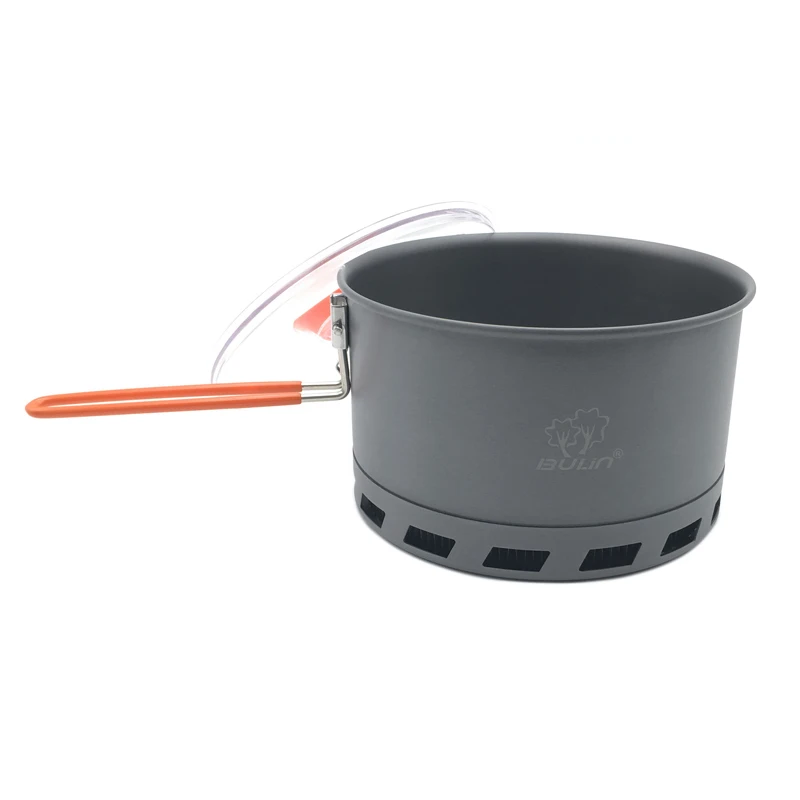 

Bulin 2-3 Person 2.1L Camping Heat Exchanger Pot Outdoor Portable Cookware S2500