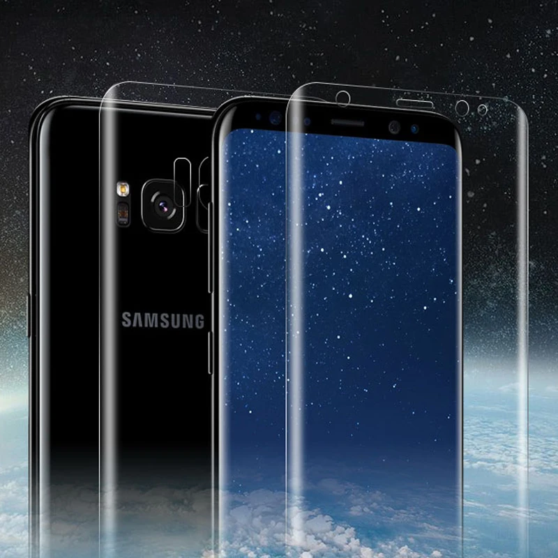 YKSPACE 3D Передняя Задняя мягкая защитная пленка на весь экран для samsung Galaxy S6 edge Plus S7 edge S8 S9 S10 Plus Note 8 7 FE 9