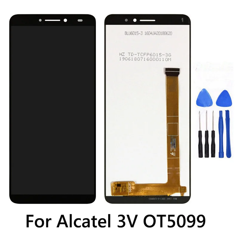 Оригинальный Новый ЖК-дисплей для Alcatel 3V LCD сенсорный экран дигитайзер OT5099 сборка