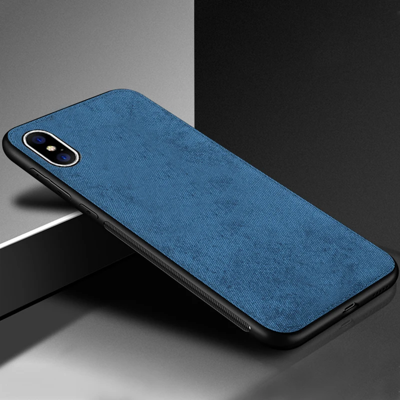 blue Роскошный Магнитный тканевый чехол для iPhone11Pro XS Max XR X 7 8 Plus 6 6s ультра-тонкая текстура мягкий силиконовый чехол для телефона s - Цвет: blue