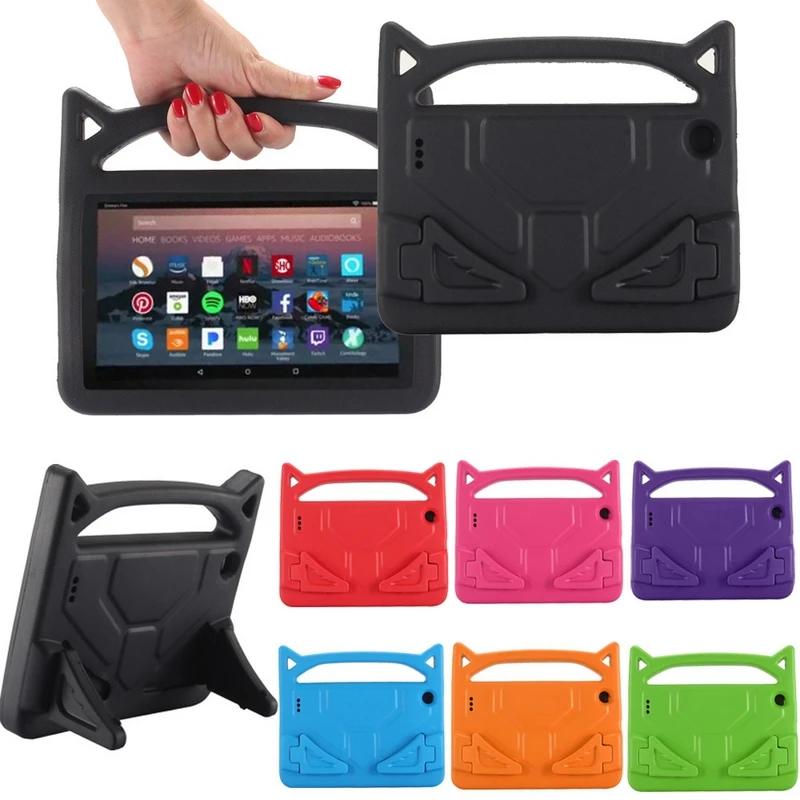 Милый детский противоударный чехол для Amazon Kindle Fire HD 8 2016/2018 HD8 безопасный мягкий