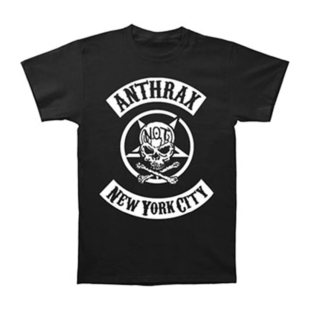 2018 новая брендовая Футболка мужская Anthrax Мужская Байкерская футболка с черепом