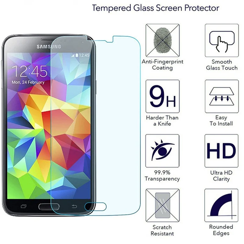 9H закаленное стекло для Samsung Galaxy S5 G901F G900F NEO G903F SM I9600 Mini G800 защитный чехол защита