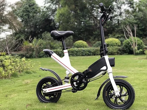 White 7.8ah battery Электрический велосипед мини два круглых складных велосипеда литиевая батарея велосипед Взрослый peda l скутер маленький Электрический велосипед P5 - Цвет: White 7.8ah battery