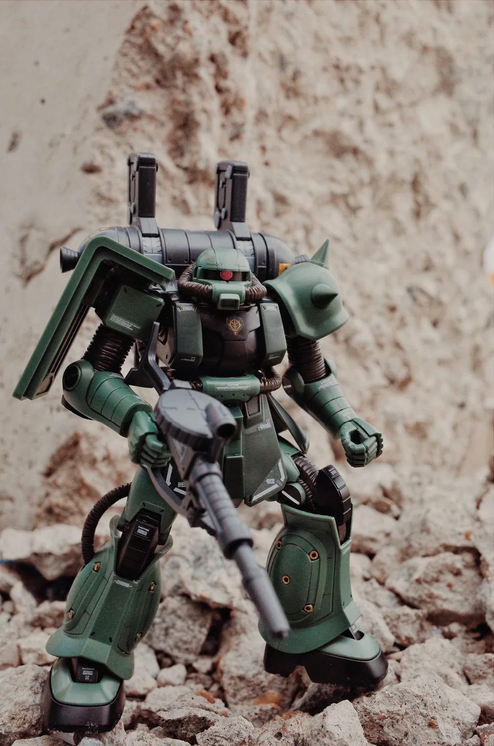 Gundam BANDAI THUNDERBOLT модель HG 1/144 HGUC ZAKU II большой пистолет набор Броня Unchained мобильный костюм детские игрушки