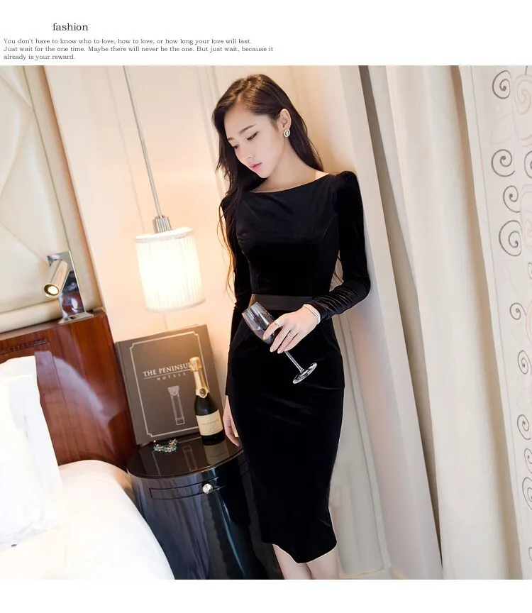 SMTHMA, женское бархатное платье, vestidos, с поясом, элегантное, пинап, знаменитостей, с бантом, с цветными блоками, облегающее, из плюша, вечернее платье