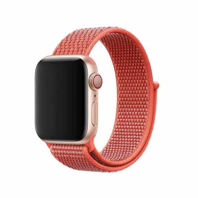 Новейшая Спортивная петля для Apple Watch band 44 мм 40 тканый нейлоновый ремешок iwatch series 4