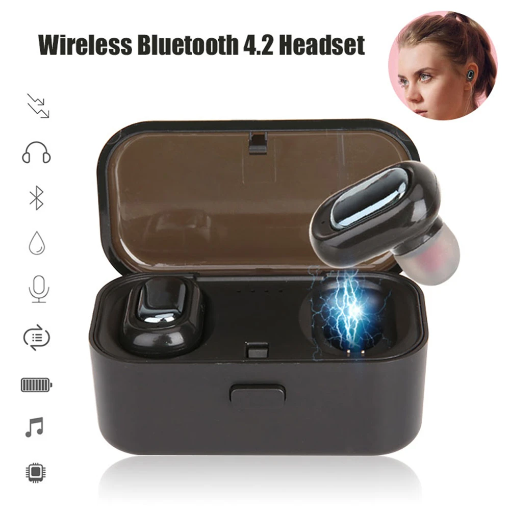 Bluetooth 4 2 наушники TWS беспроводные Blutooth Handsfree спортивные игровая гарнитура телефон