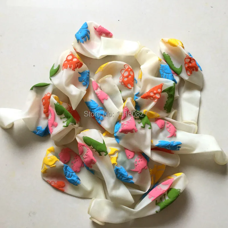 

New balloons 25pcs Printing Animal Dinosaur balloons 12inch colored balloon toys for children's birthday party supplies