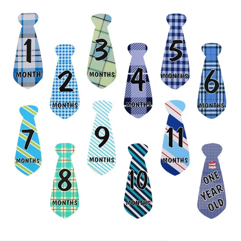 Детская ежемесячная фотография наклейка памятный галстук цифровая s живот