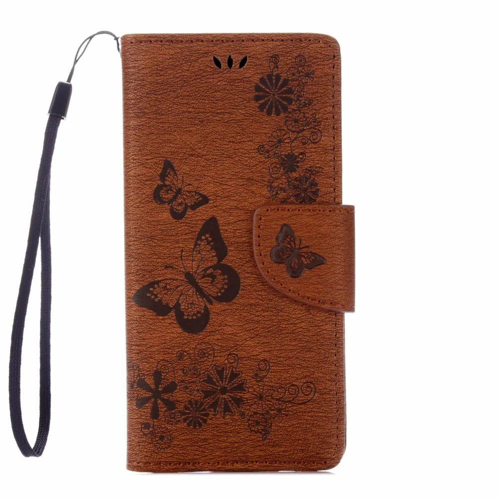 Чехол для Sony E5 большой чехол-книжка с бабочками и цветами Xperia F3311 F3313 5 0 дюйма