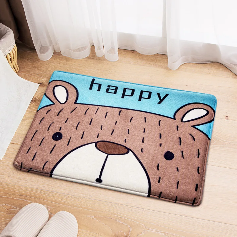 Кошачий мультяшный Коврик для двери кухонный коврик молитвы Забавный милый узор