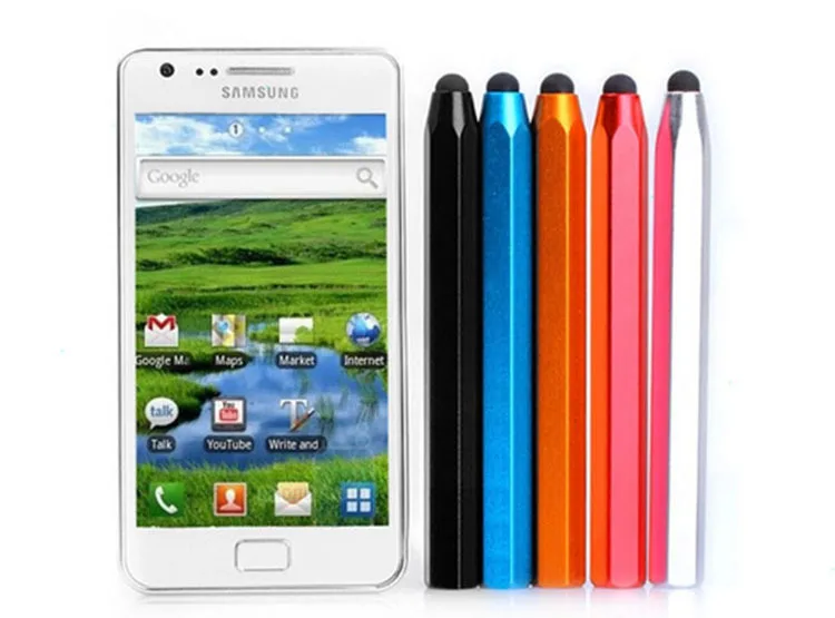 Beste 500 Pcs Groothandel Metalen Capacitieve Touch Pen Stylus Voor Iphone Ipod Touch Ipad Voor Samsung Tablet /Blackberry /Motorola Xoom