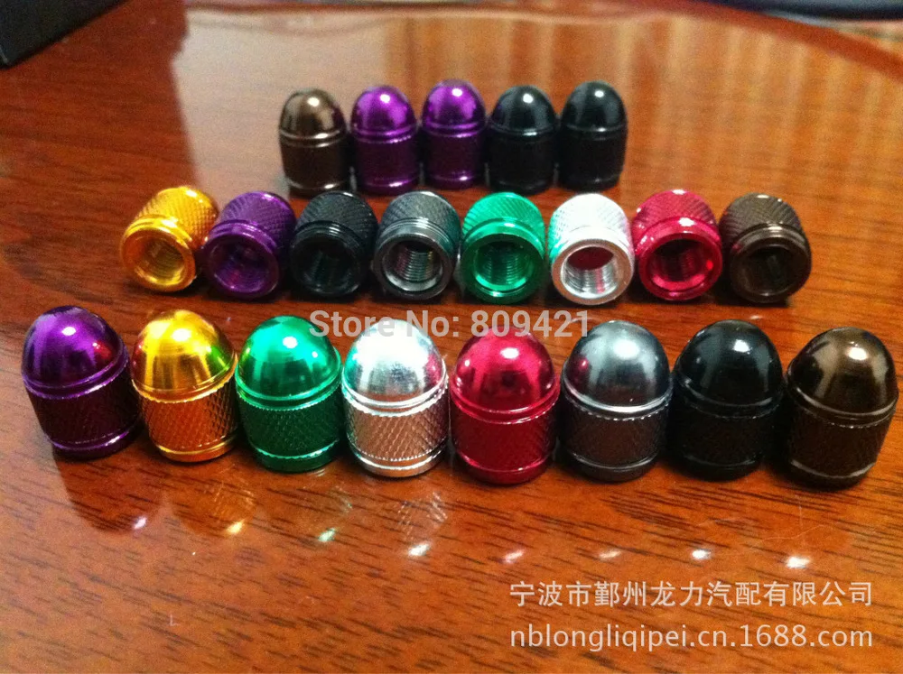 Оптовая Продажа 1000 шт./лот автомобильные алюминиевые колпачки клапанов