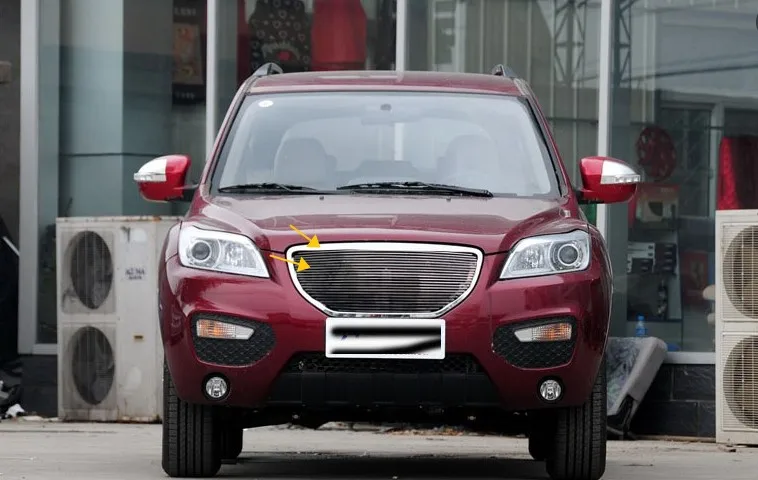 Передний бампер для автомобиля Lifan X60 сетка решетка радиатора отделка гоночные