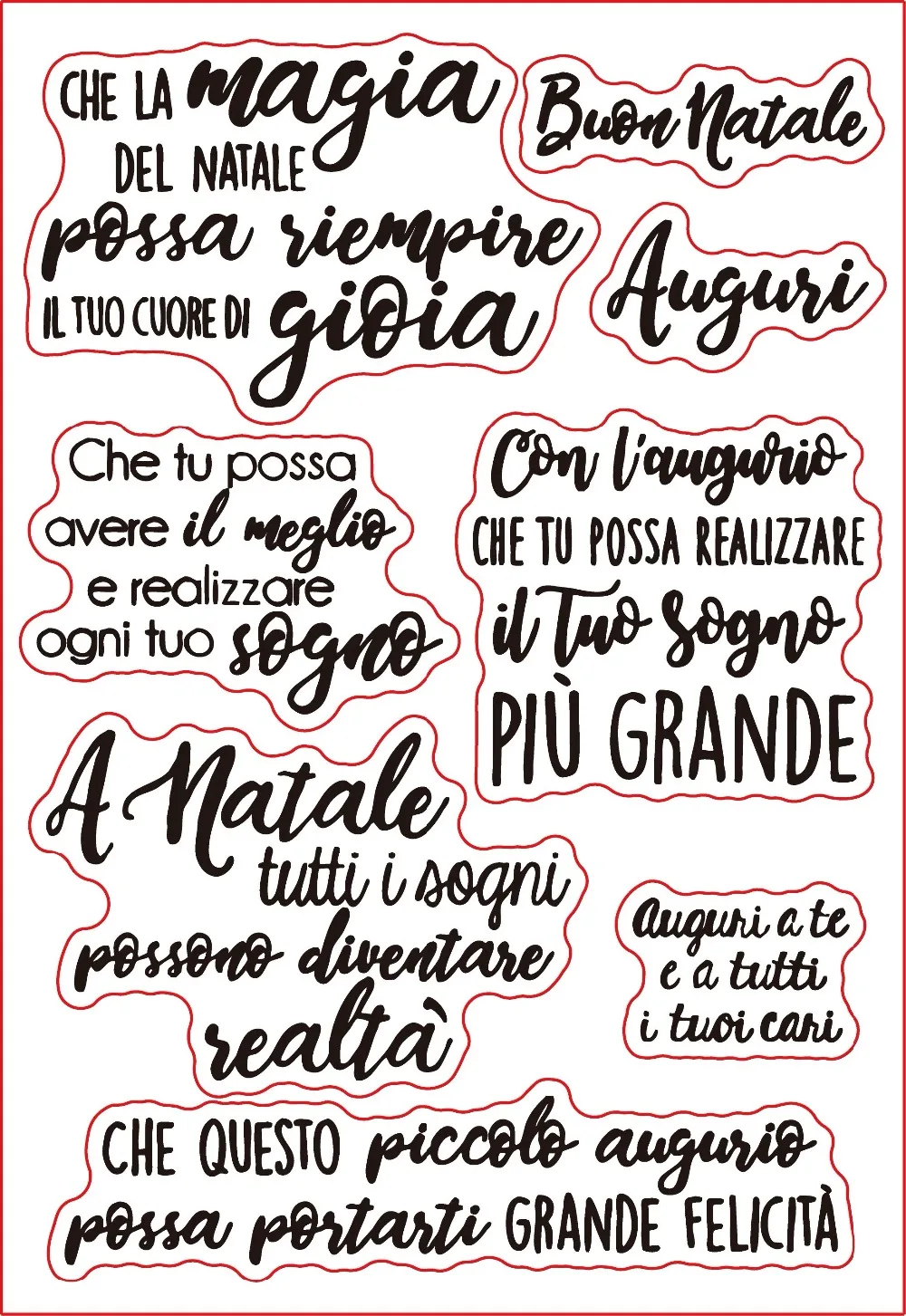 Итальянские слова прозрачный силиконовый штамп печать DIY Скрапбукинг Фотоальбом