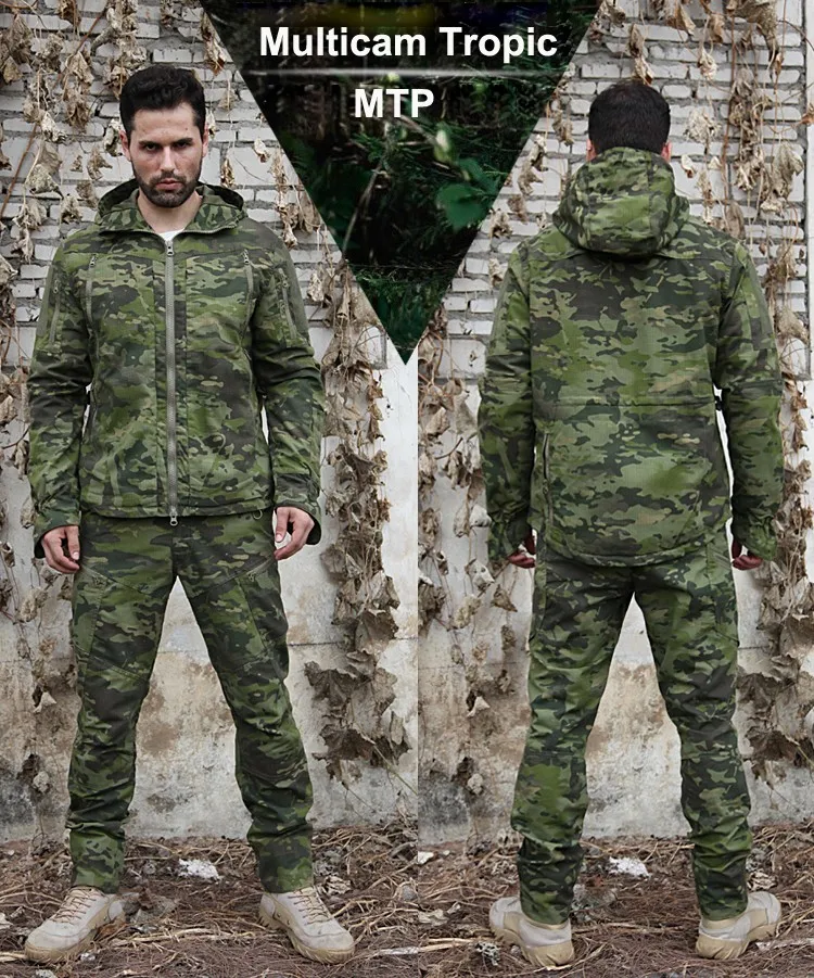 Мультикам засушливая Толстовка тактическая куртка Рипстоп поле Jakcet MCA для куртки с капюшоном мужская верхняя одежда