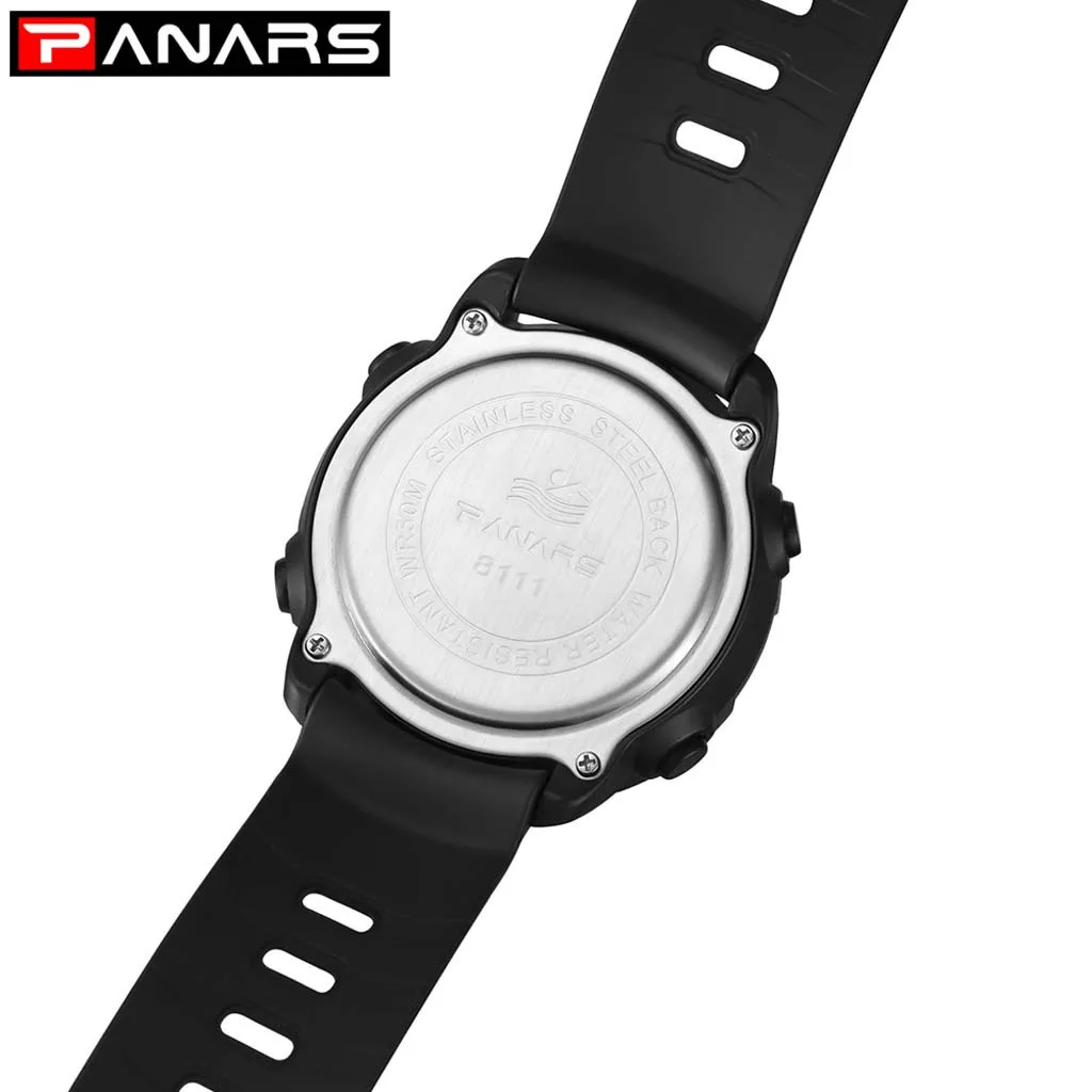 Мужские и женские спортивные светящиеся часы водонепроницаемые до 50 м со стойкой