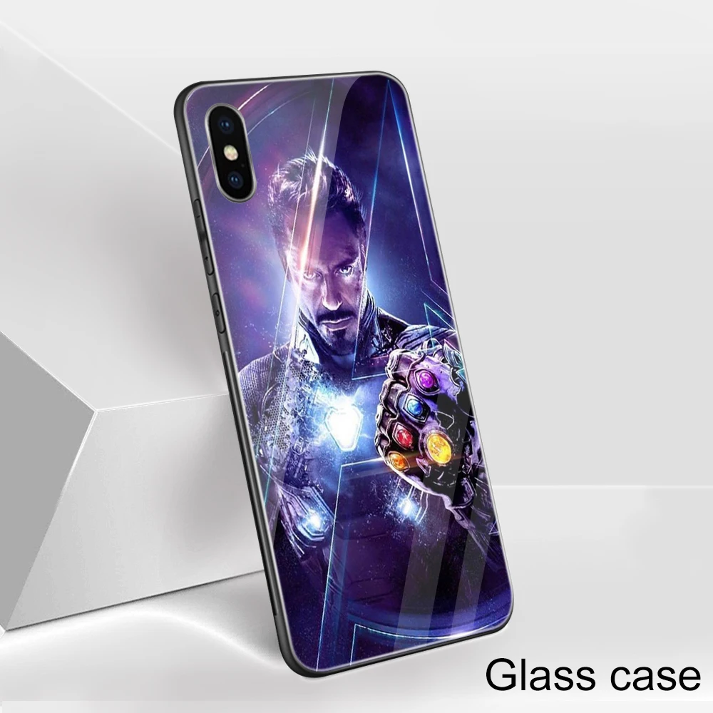 12 Ciciber Marvel Железный человек для iPhone 11 Pro Max X XR XS MAX 7 8 6 6S Plus стеклянные чехлы задняя крышка для samsung Galaxy S10e S10 S10 - Цвет: 12