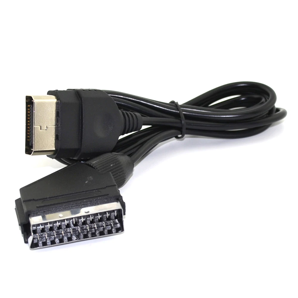 BUKIM 5 шт. черный 1 8 м/6 футов 24Pin RGB Scart av кабель свинцовый аудио видео разъем для