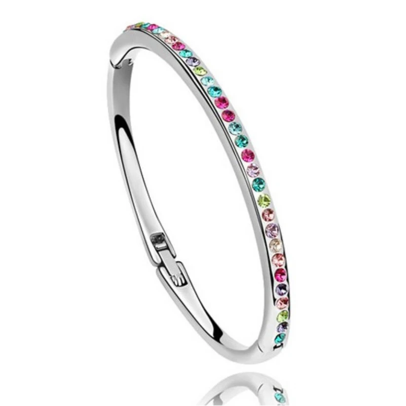 Pulseiras модный очаровательный браслет из белого золота/розового золота с