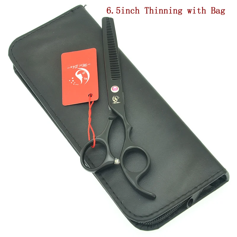 HB0160 with bag 65 7," ножницы для собак Meisha JP440C прямые изогнутые ножницы для стрижки домашних животных для грумера 6,5" набор инструментов для филировки волос HB0151 - Цвет: HB0160 with bag 65