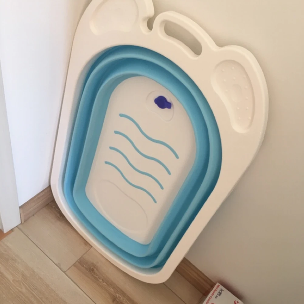 1pc Portable Bathtub Folding Bath Tub Child Pet Dog Tub Storage Basket Washing Bathroom Storage Shower Folding Bathtub Tools