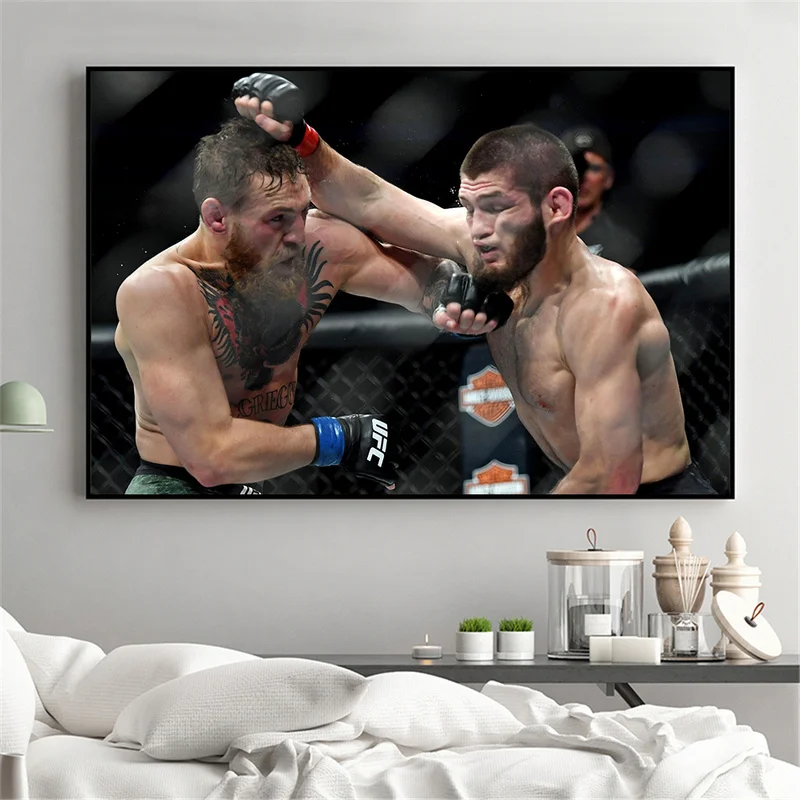 Conor McGregor плакат Хабиб Современная живопись украшение Художественная печать домашний декор бокс игра Спорт холст картины