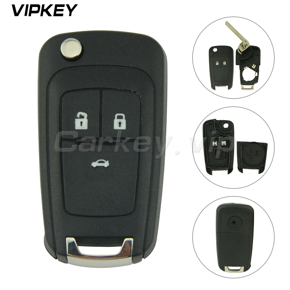 Чехол книжка с дистанционным управлением для автомобиля чехол 3 кнопками Buick Opel