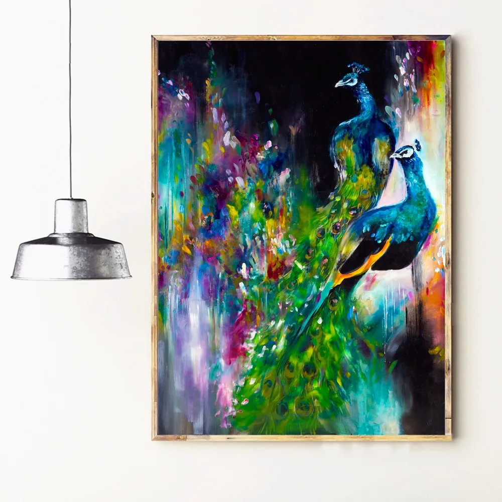 Картина-постер на холсте с акварелью без рамки | Дом и сад